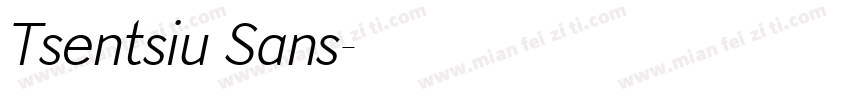 Tsentsiu Sans字体转换